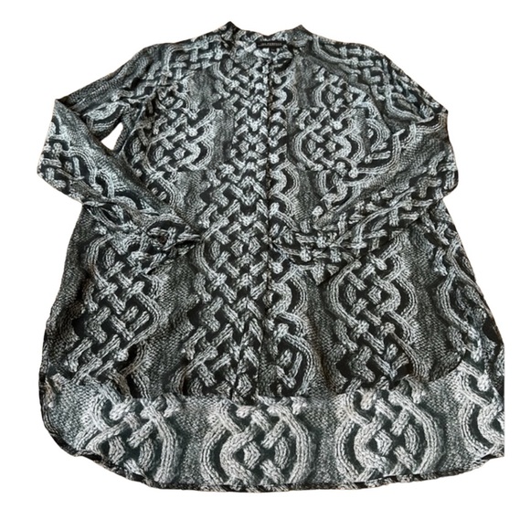 The PODOLLS black & grey twisted rope design tunic, S - Picture 5 of 6